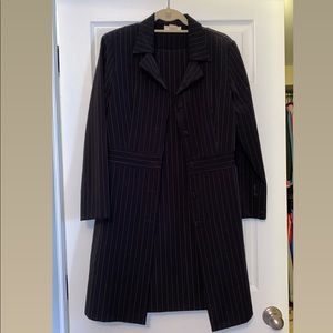 Alum Paige pin stripe/tuxedo/suit 2 in 1 dress